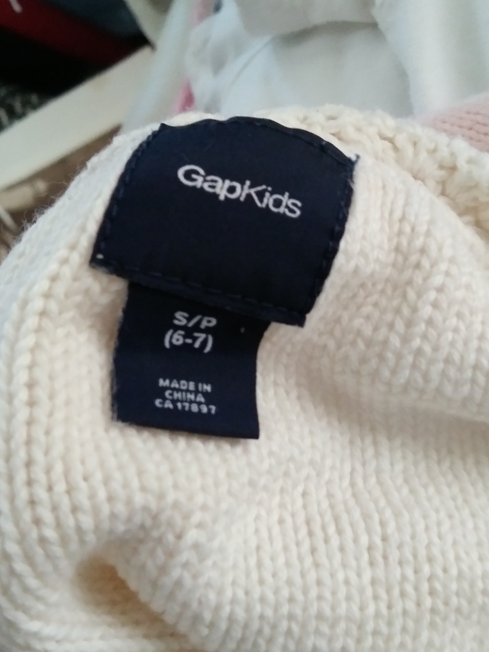 GAP Off-White Crochet-Trim Cardigan - Picture 5 of 5